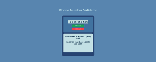 Telephone Number Validator